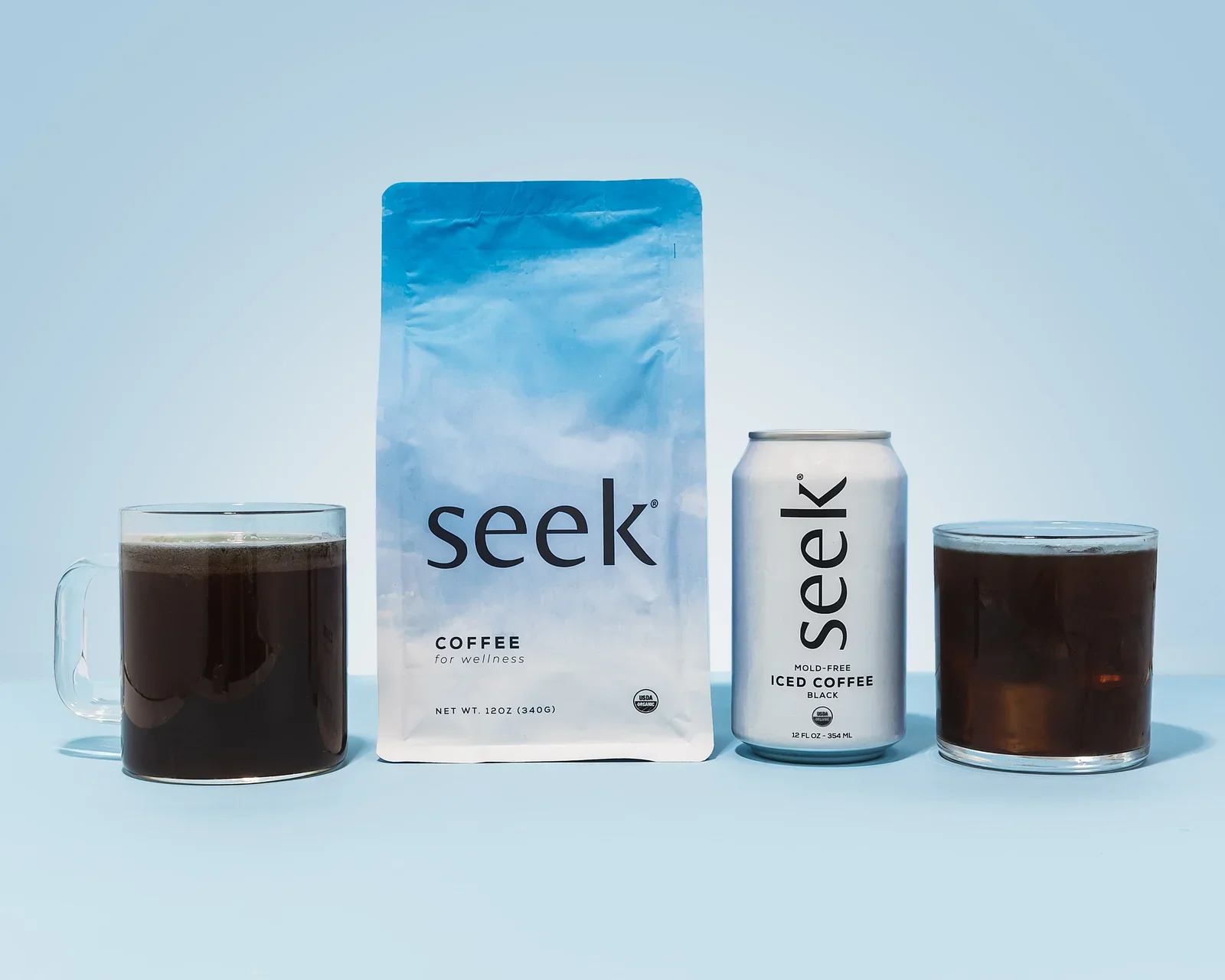 Seek Coffee organic low acid coffee